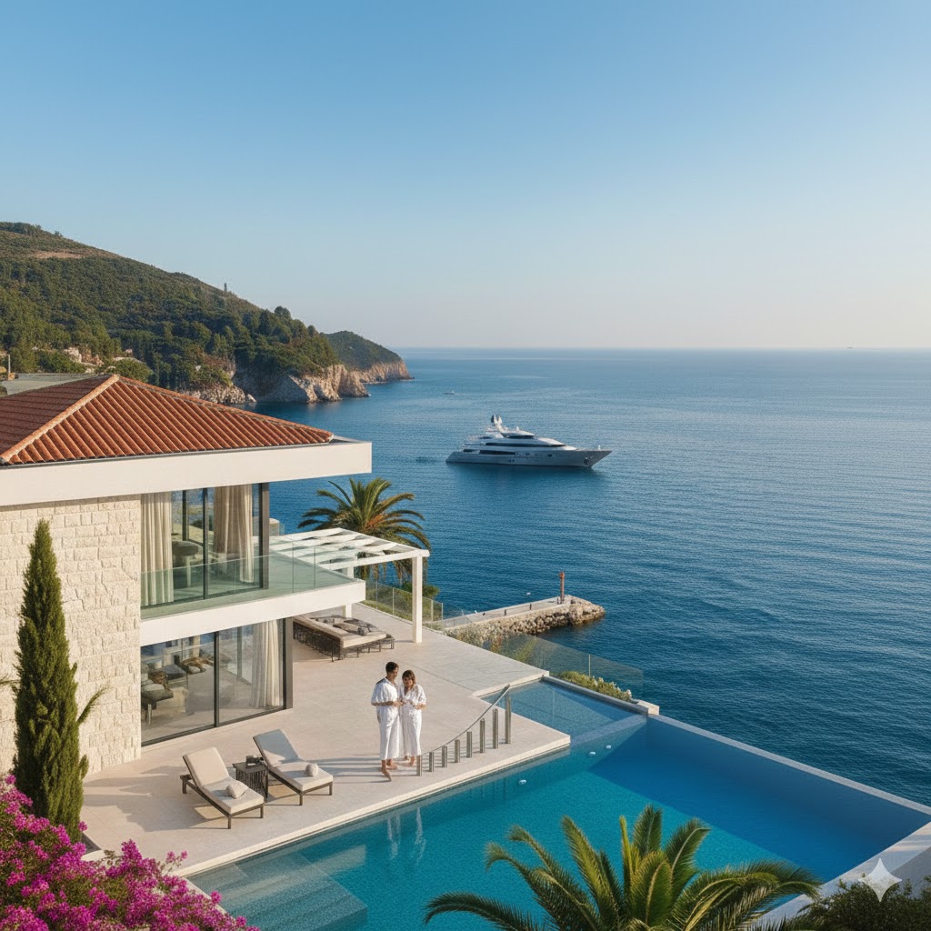 vila chorvatské pobřeží